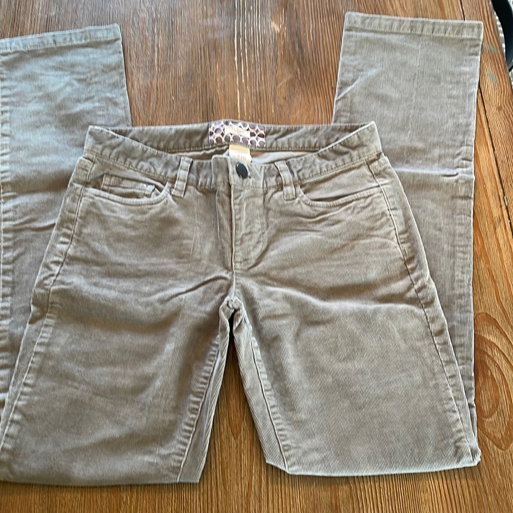J Crew Matchstick Corduroy Pants Like New 27R